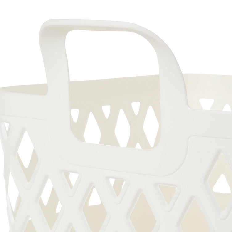 SQUARE Laundry Basket Small White