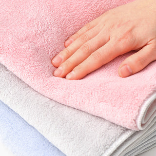 MICROFIBER BATH TOWEL SCALLOP PINK