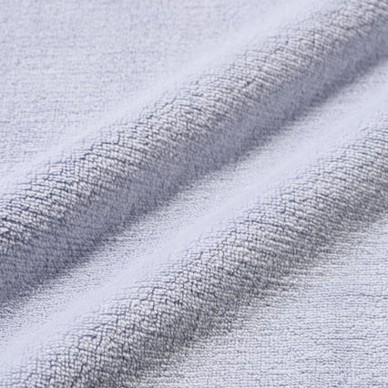 MICROFIBER FACE TOWEL SCALLOP LIGHT BLUE