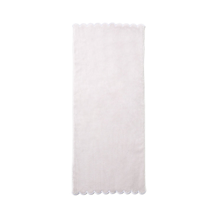 MICROFIBER FACE TOWEL SCALLOP GRAY