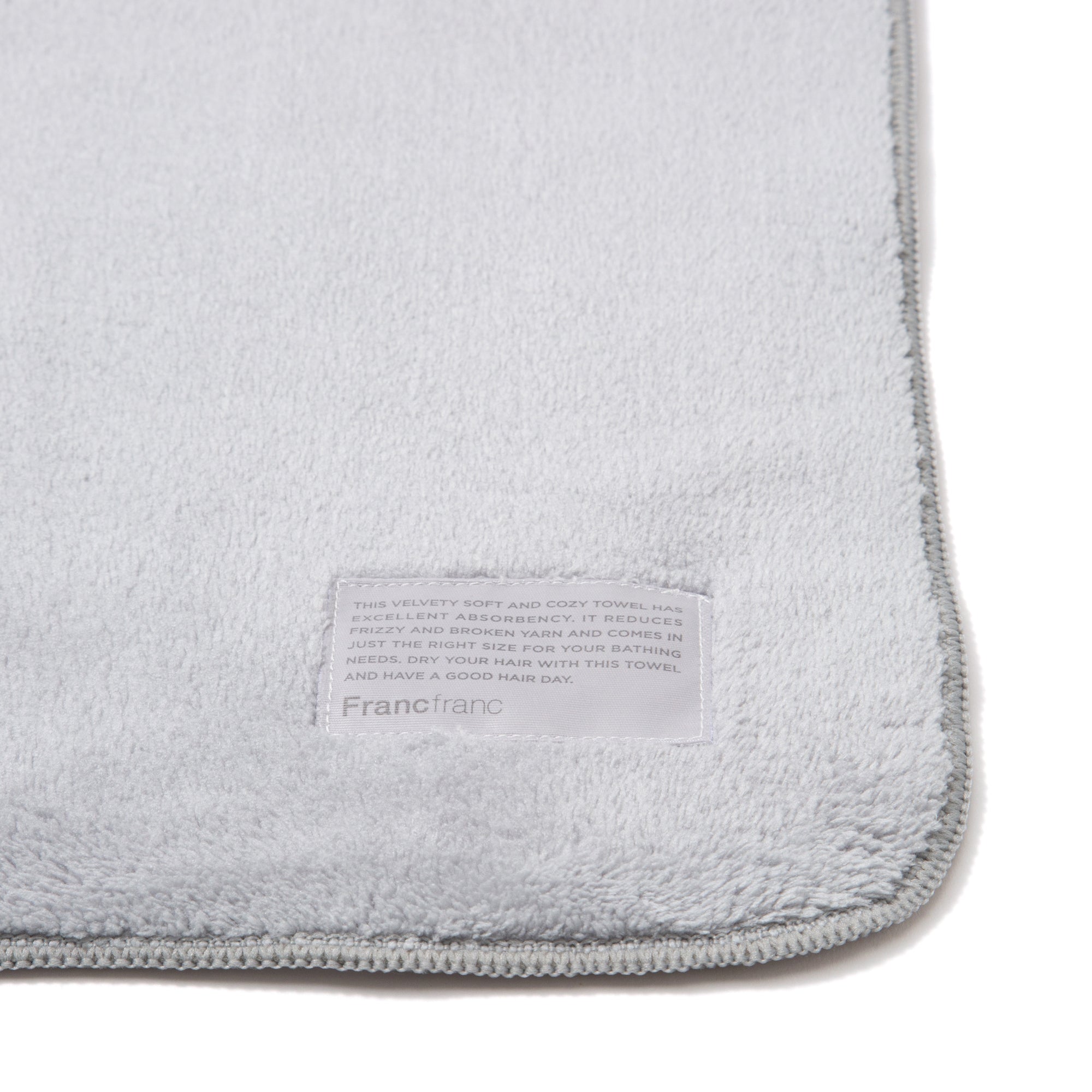 MICROFIBER BATH TOWEL PLAIN GRAY