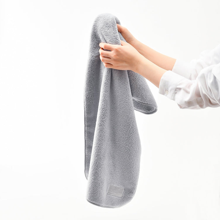 MICROFIBER FACE TOWEL PLAIN GRAY