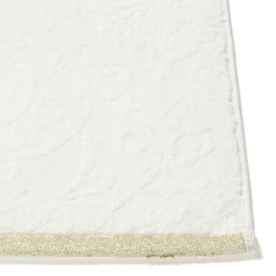 Antibacterial Deodorant Ornament Bath Towel White