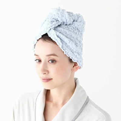 Ripple Face & Hair Towel  Light Blue