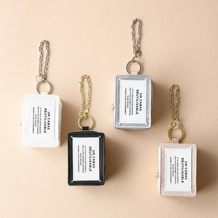 BAGCHARM ECOBAG TYPO BLACK