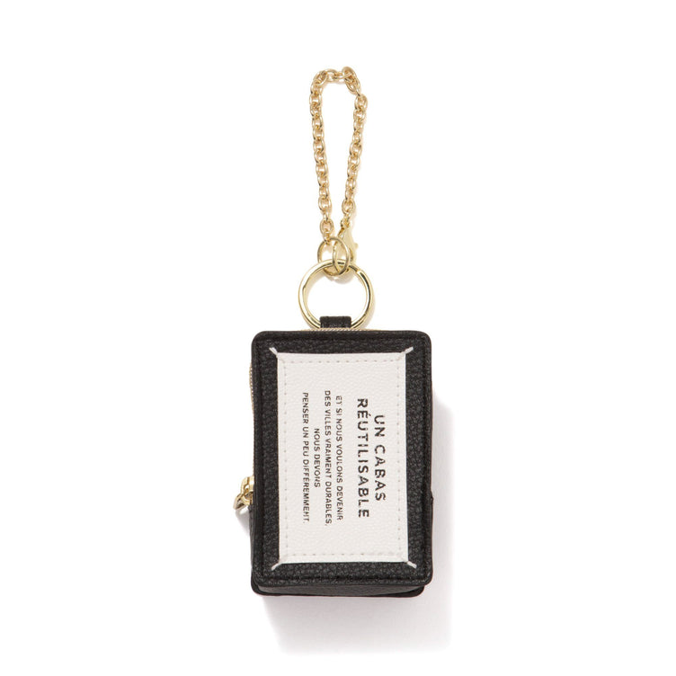 BAGCHARM ECOBAG TYPO BLACK