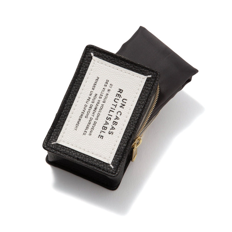 BAGCHARM ECOBAG TYPO BLACK