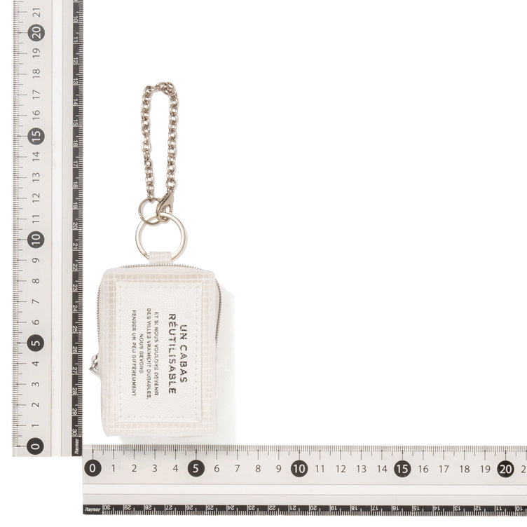 BAGCHARM ECOBAG TYPO WHITE