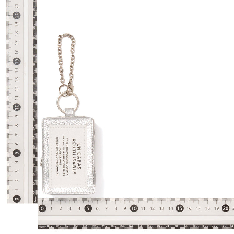 BAGCHARM ECOBAG TYPO SILVER