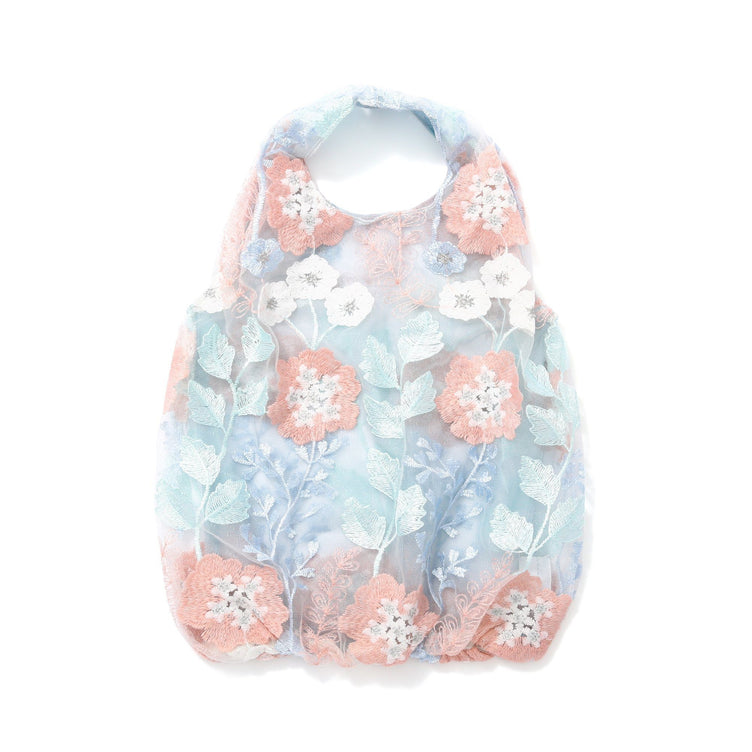 TULLE BAG LIGHT ORANGE X LIGHT BLUE