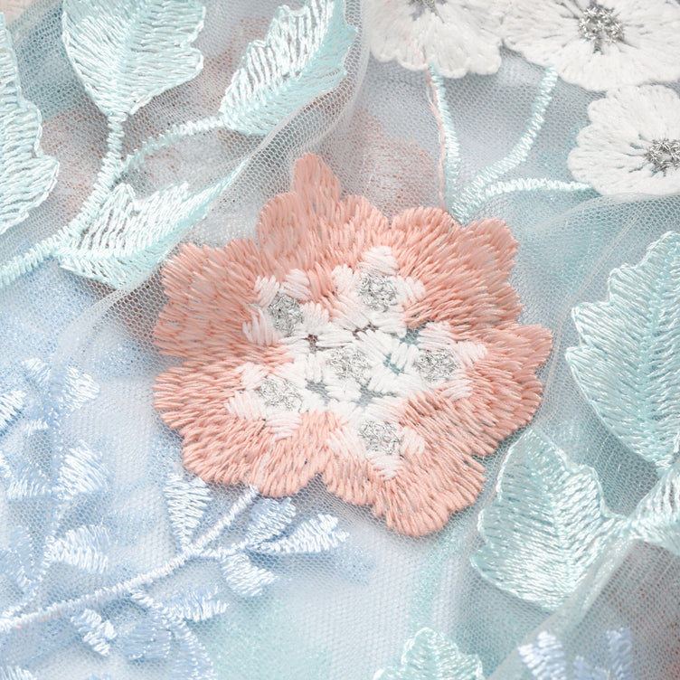 TULLE BAG LIGHT ORANGE X LIGHT BLUE