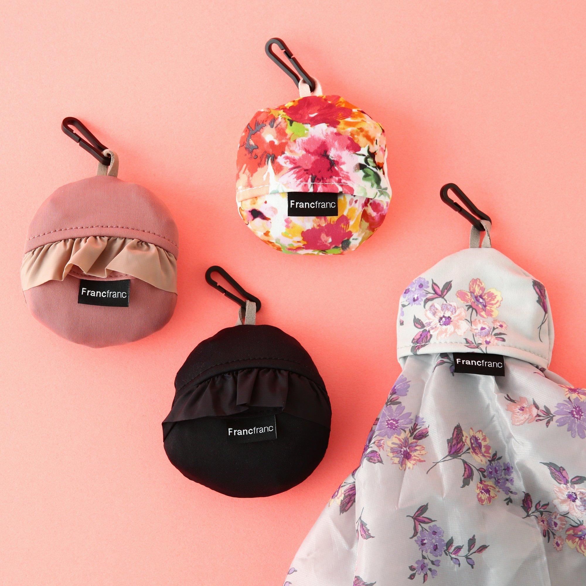 KUSHURAKU ECO BAG FRILL BLACK