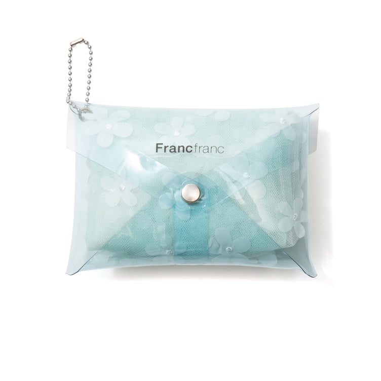 TULLE BAG FLOWER WHITE X MINT