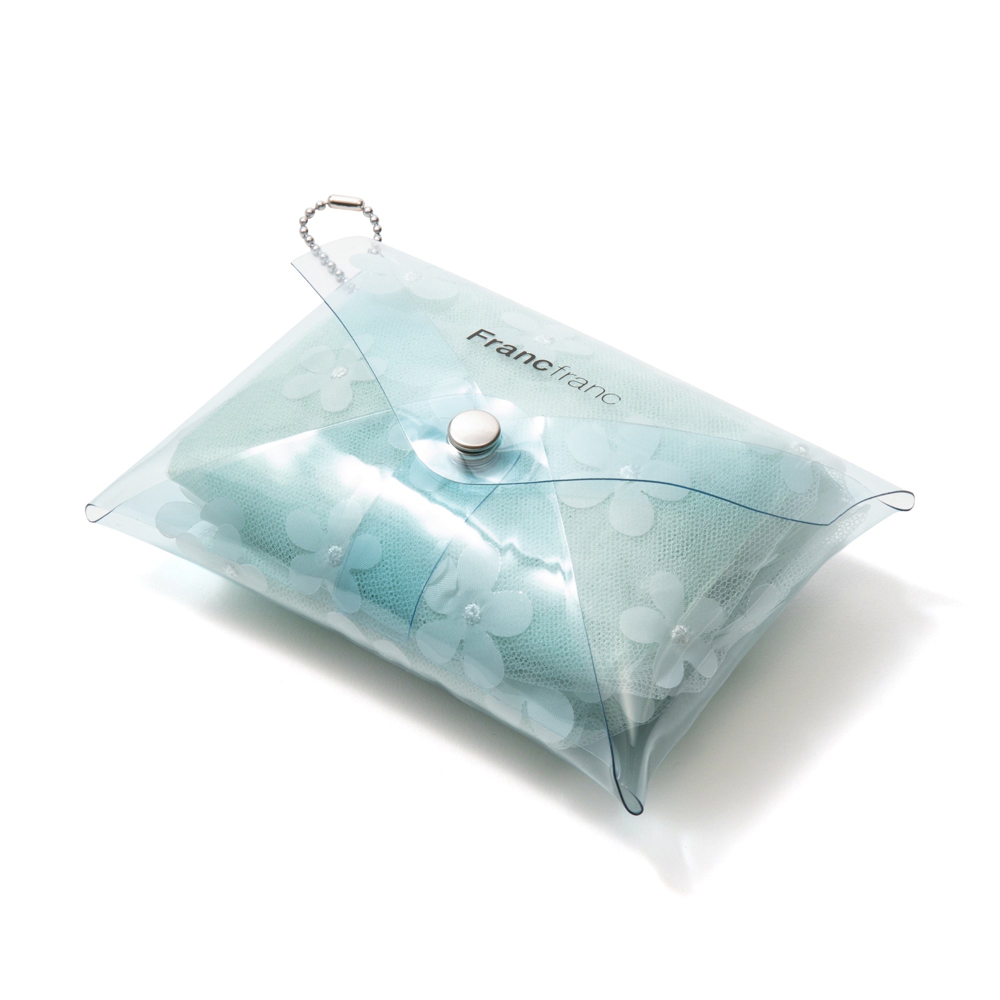 TULLE BAG FLOWER WHITE X MINT
