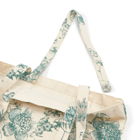 LOGO TOTE FLOWER Small Green