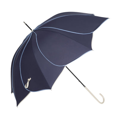 BICOLOR PIPING 雨傘 深藍色
