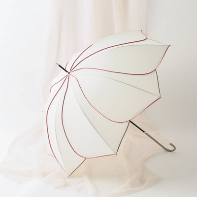 Bicolor Piping Umbrella White