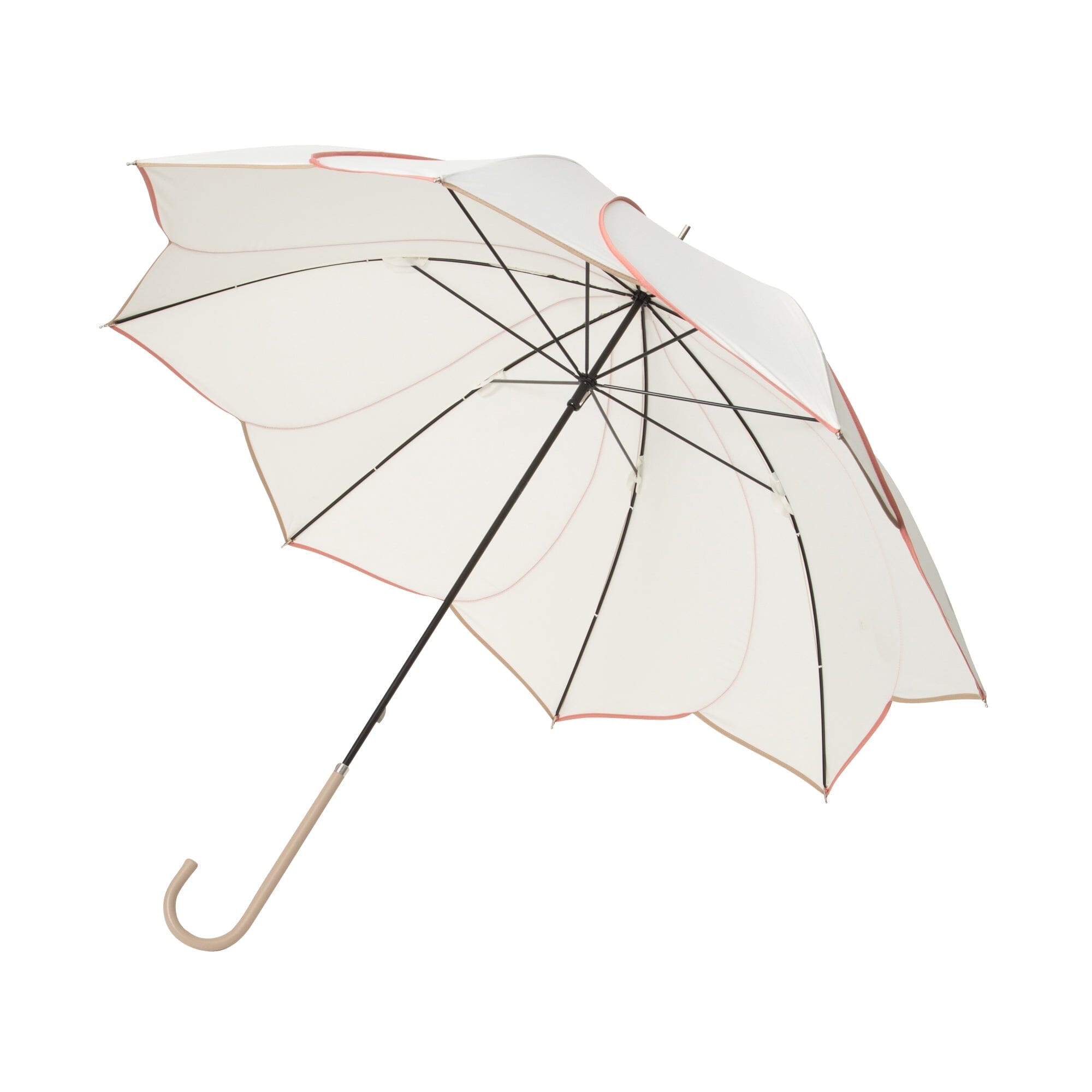 BICOLOR PIPING 雨傘 白色