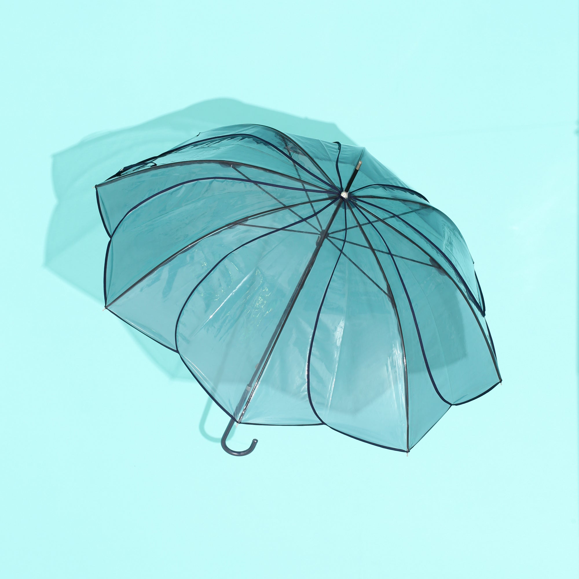 CLEAR UMBRELLA COLOR PIPING 58 GRAY