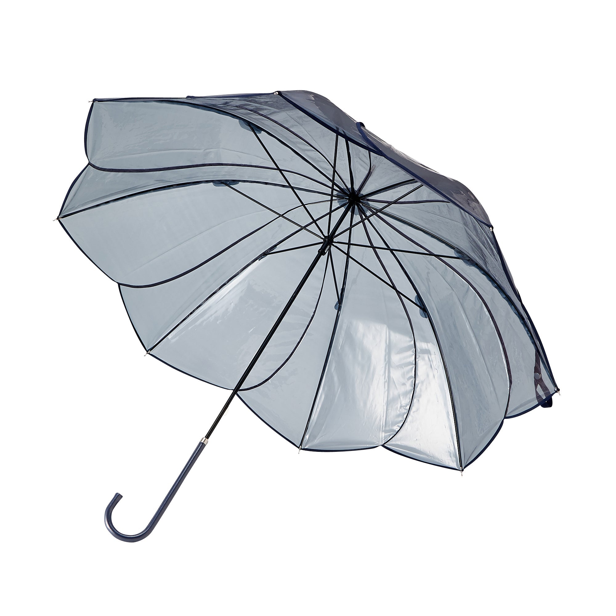 CLEAR UMBRELLA COLOR PIPING 58 GRAY
