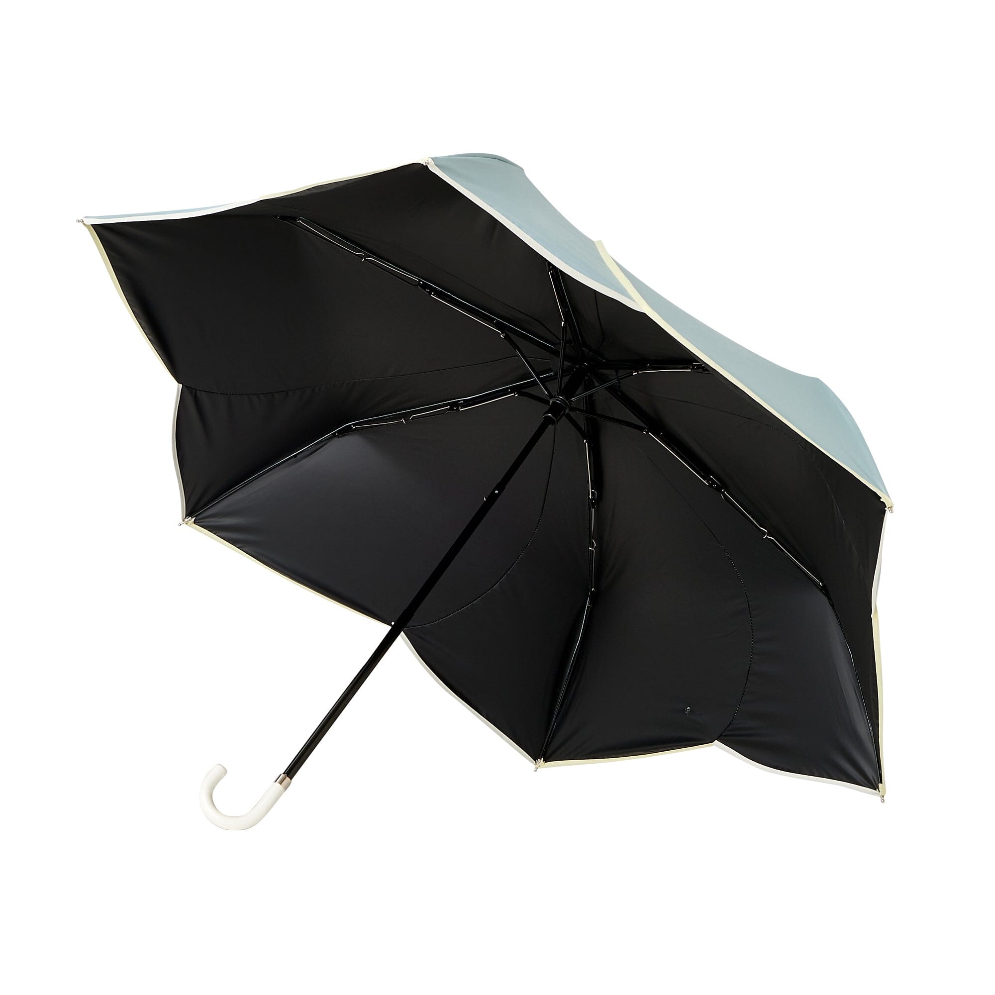 BICOLOR 雙色折疊晴雨傘 47cm 綠色