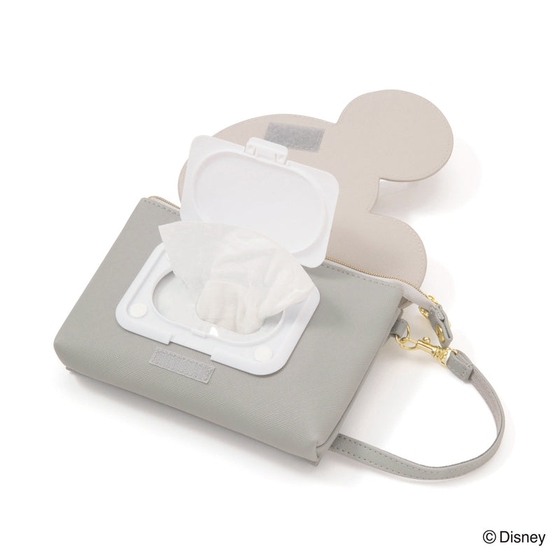DISNEY WET WIPES & MASK POUCH GRAY