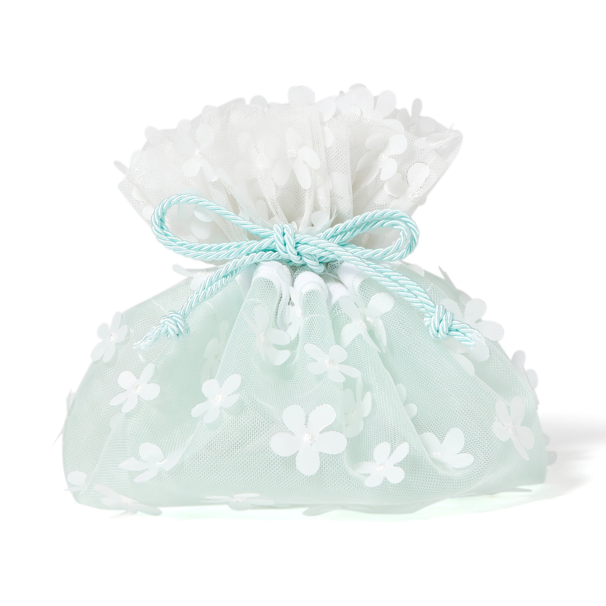 TULLE DRAWSTRING POUCH MINT