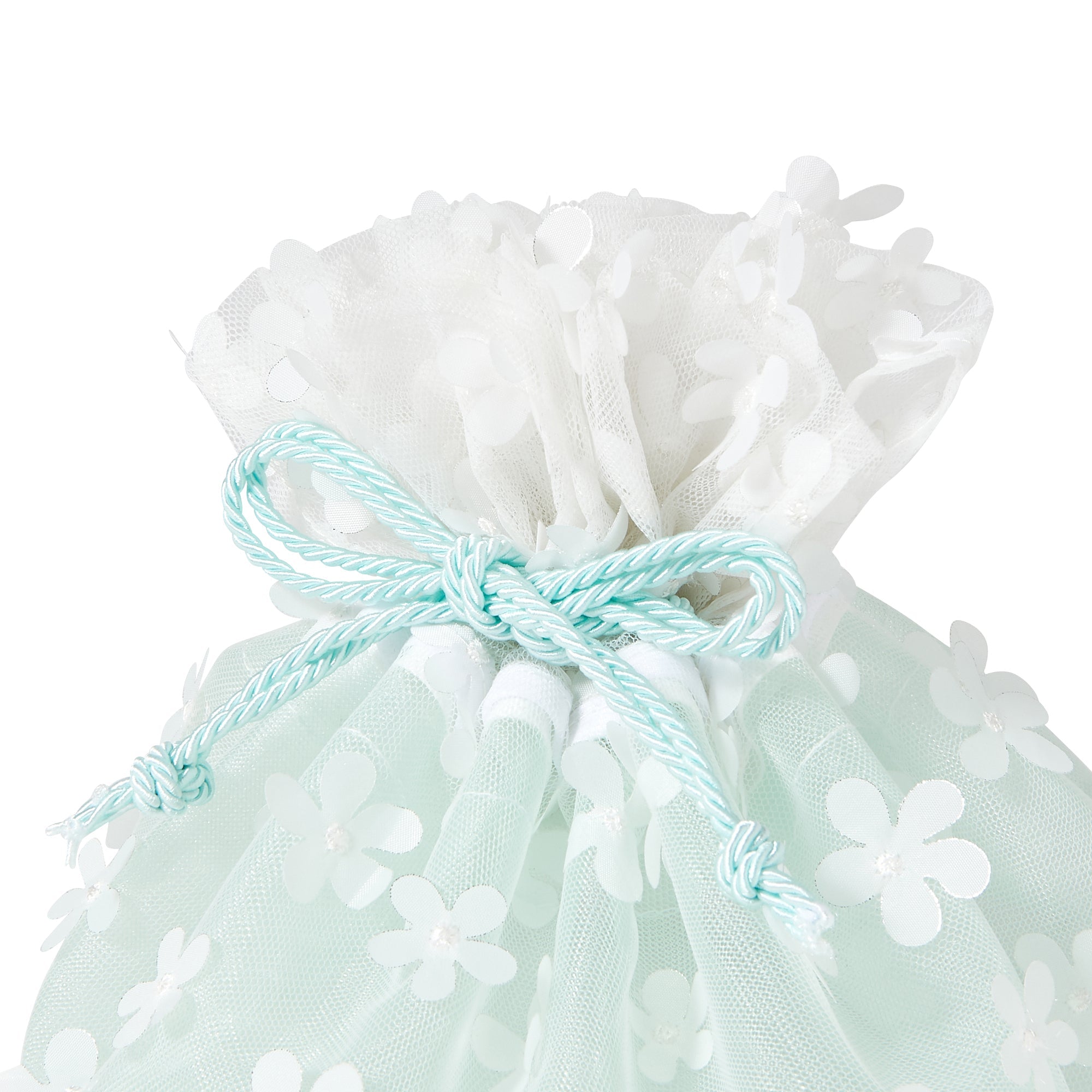 TULLE DRAWSTRING POUCH MINT