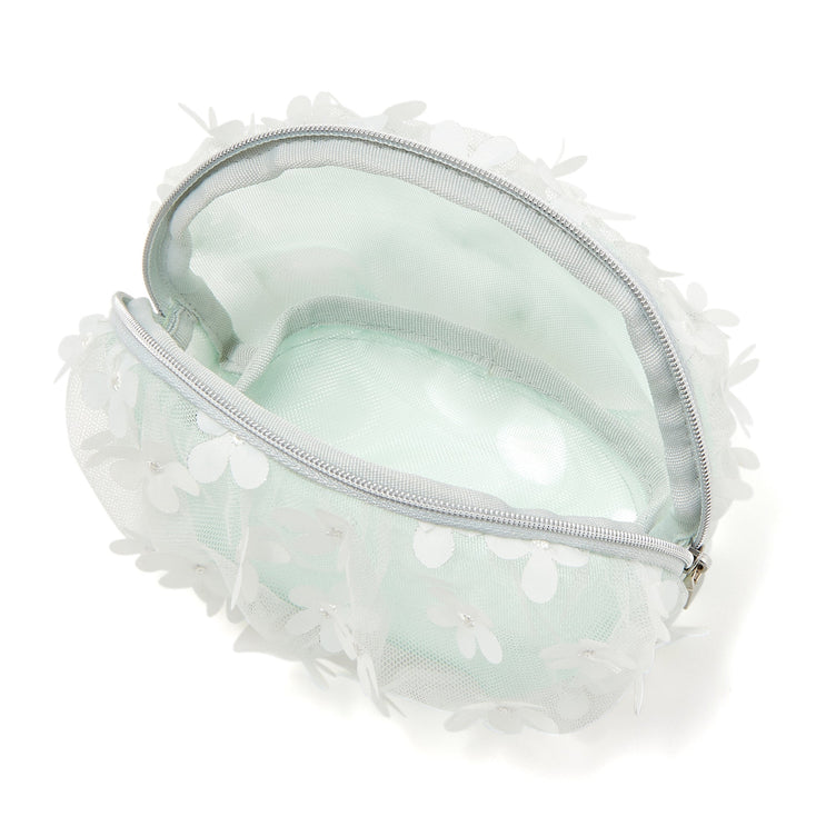 TULLE ROUND POUCH MINT