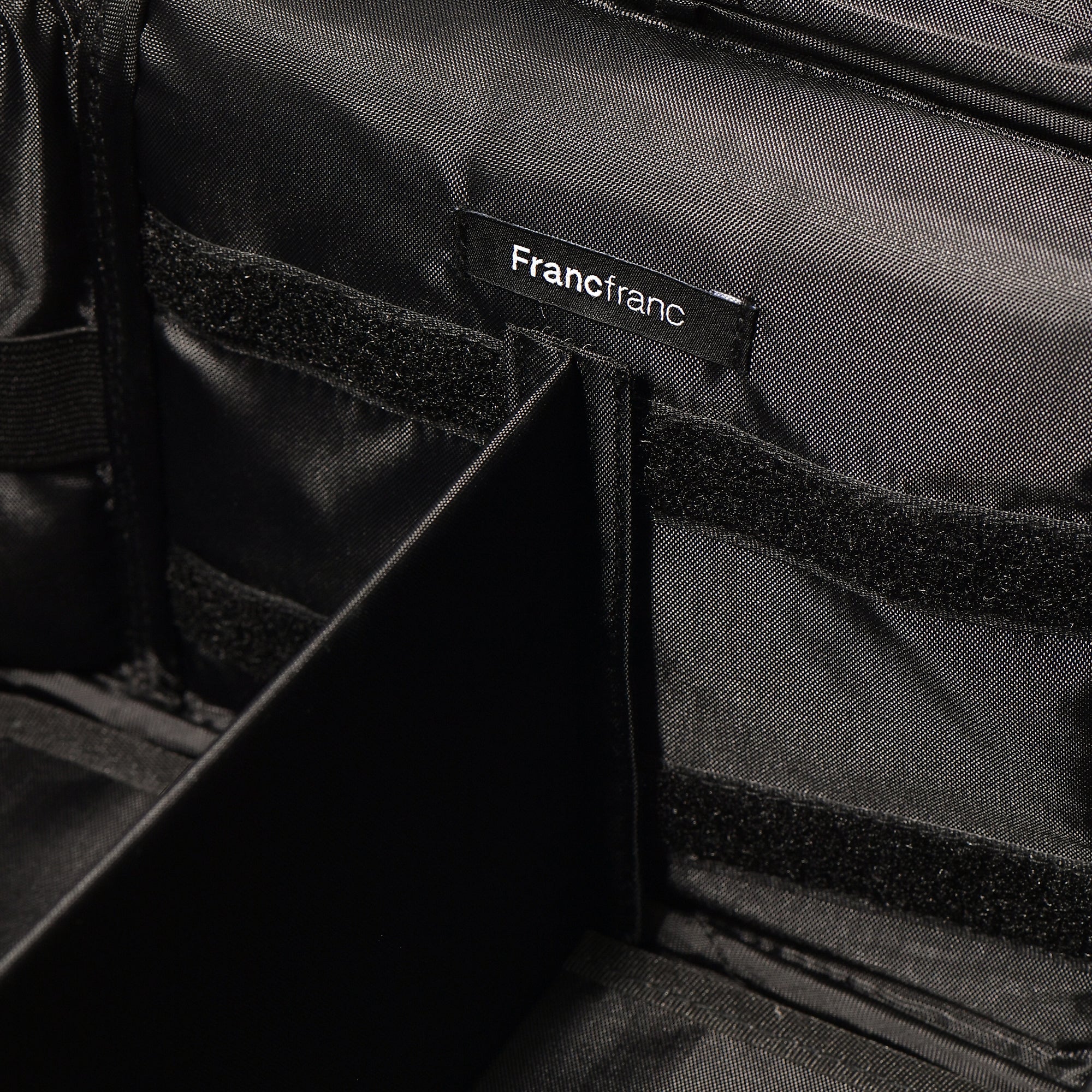 TWEED VANITY POUCH LARGE BLACK