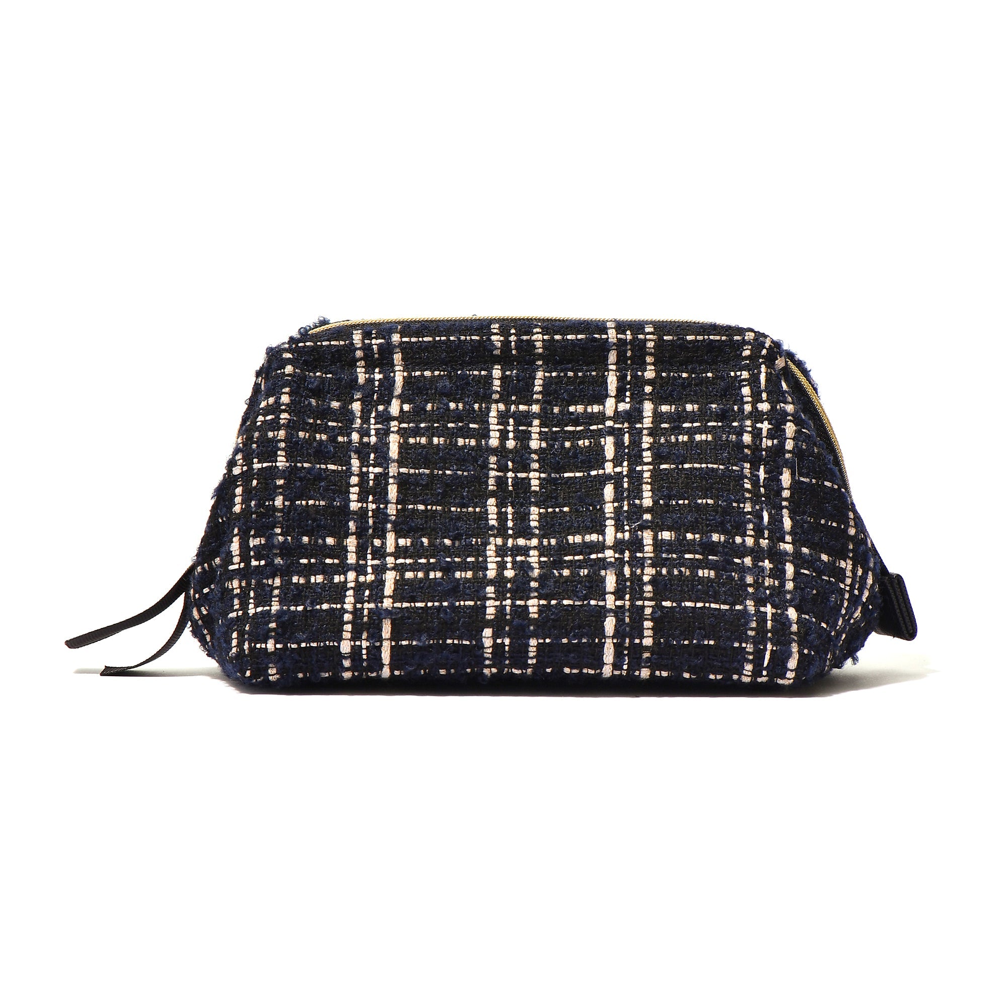TWEED WIRE POUCH BLACK