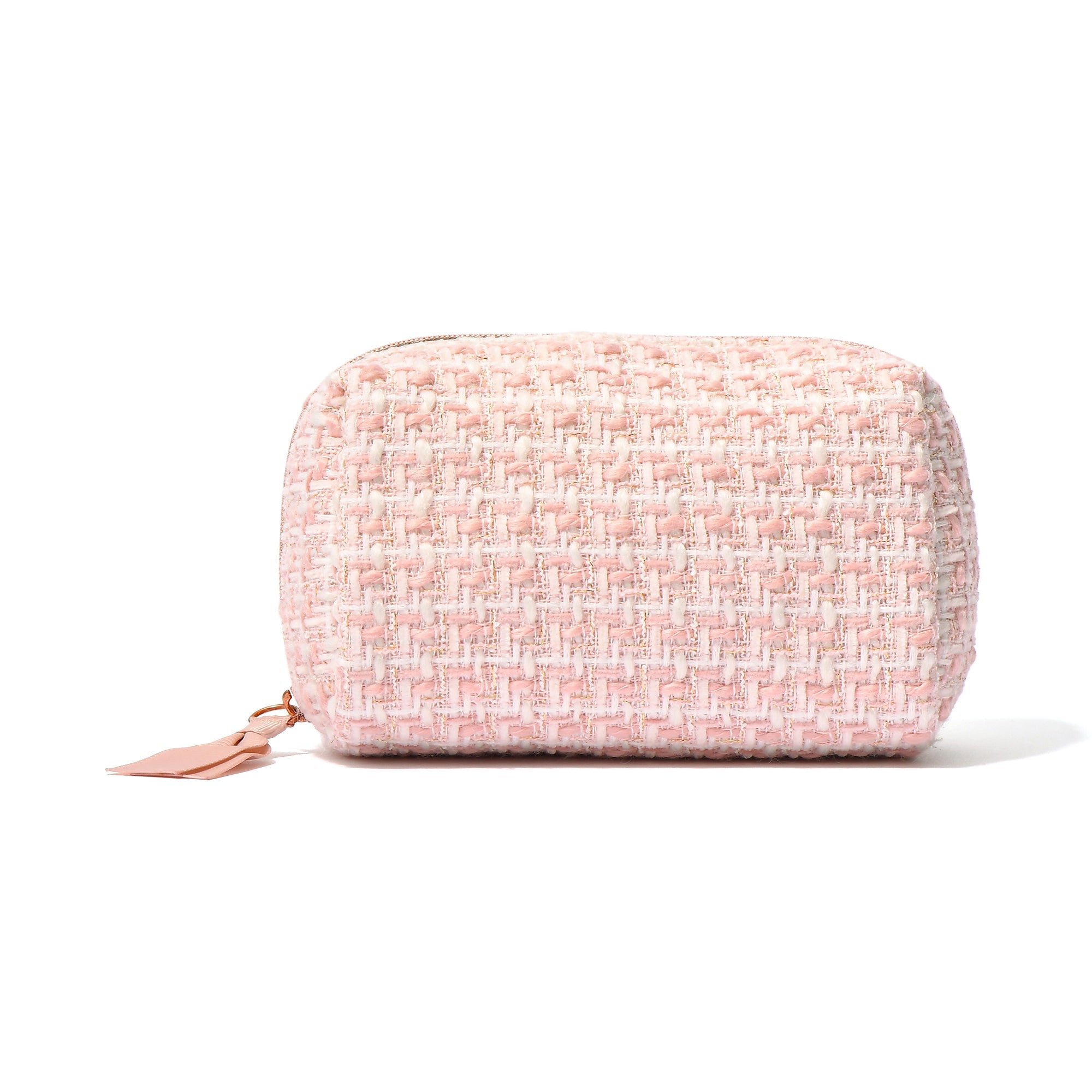 TWEED POUCH SMALL PINK