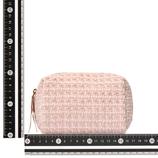 TWEED POUCH SMALL PINK