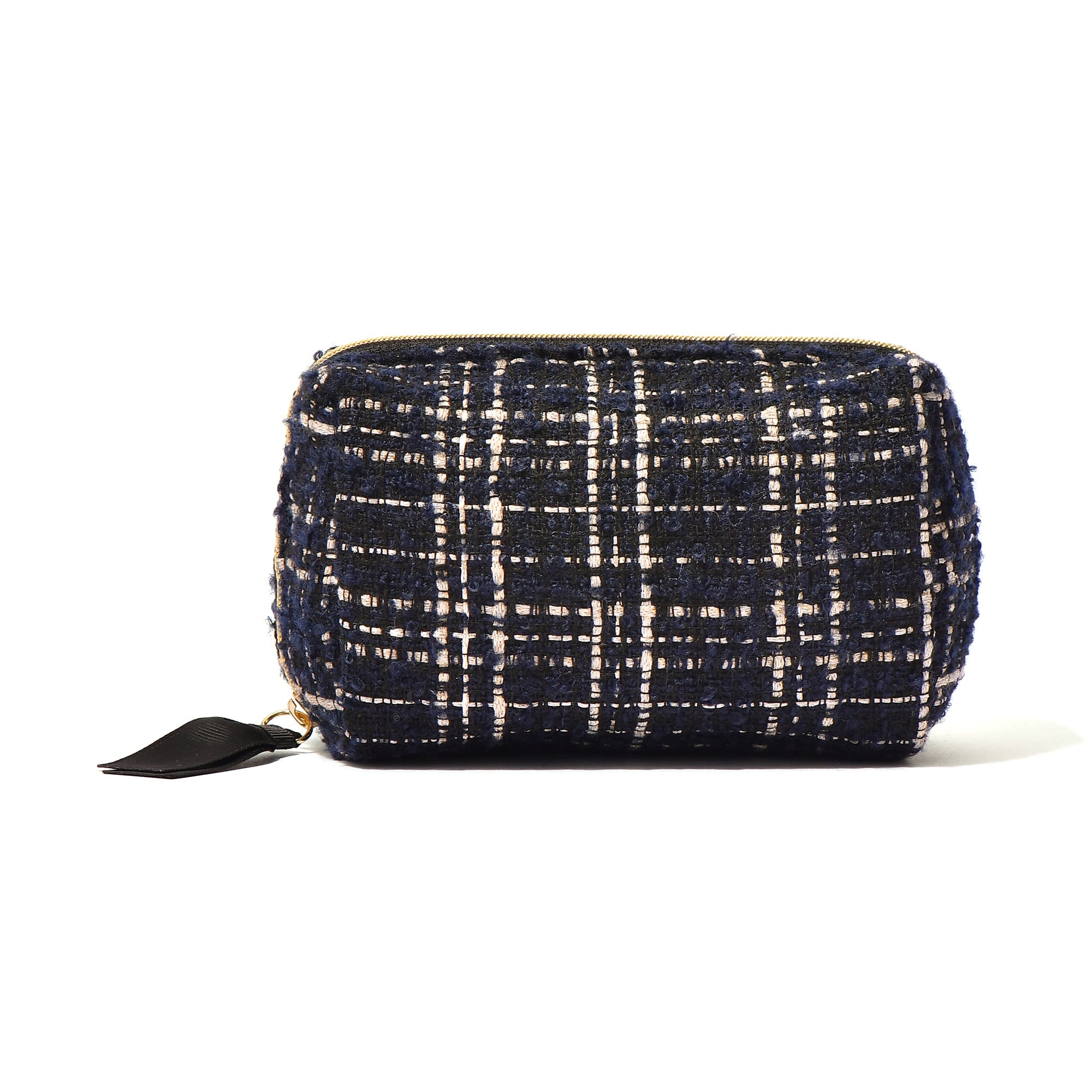 TWEED POUCH SMALL BLACK