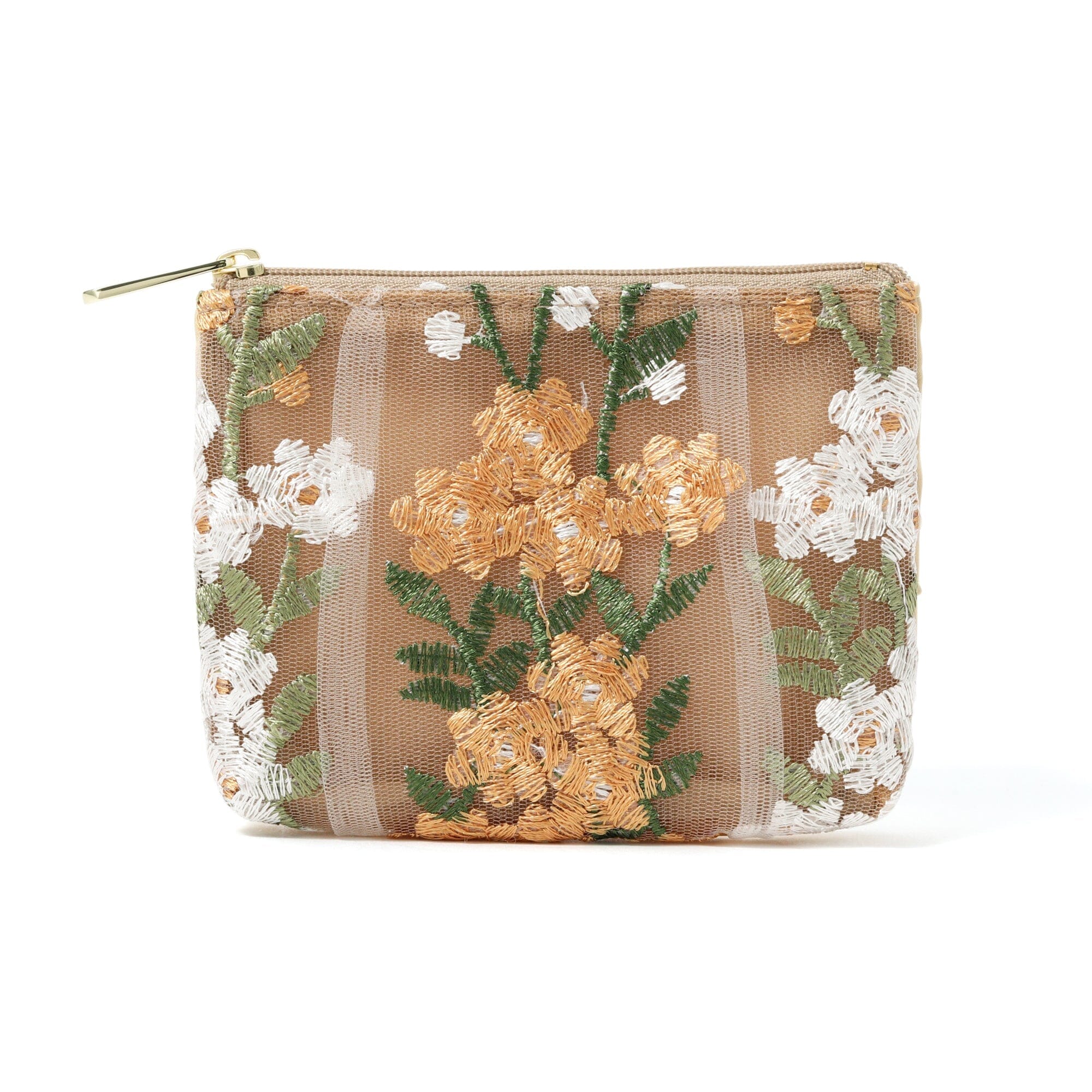 Tulle Tissue Pouch Brown