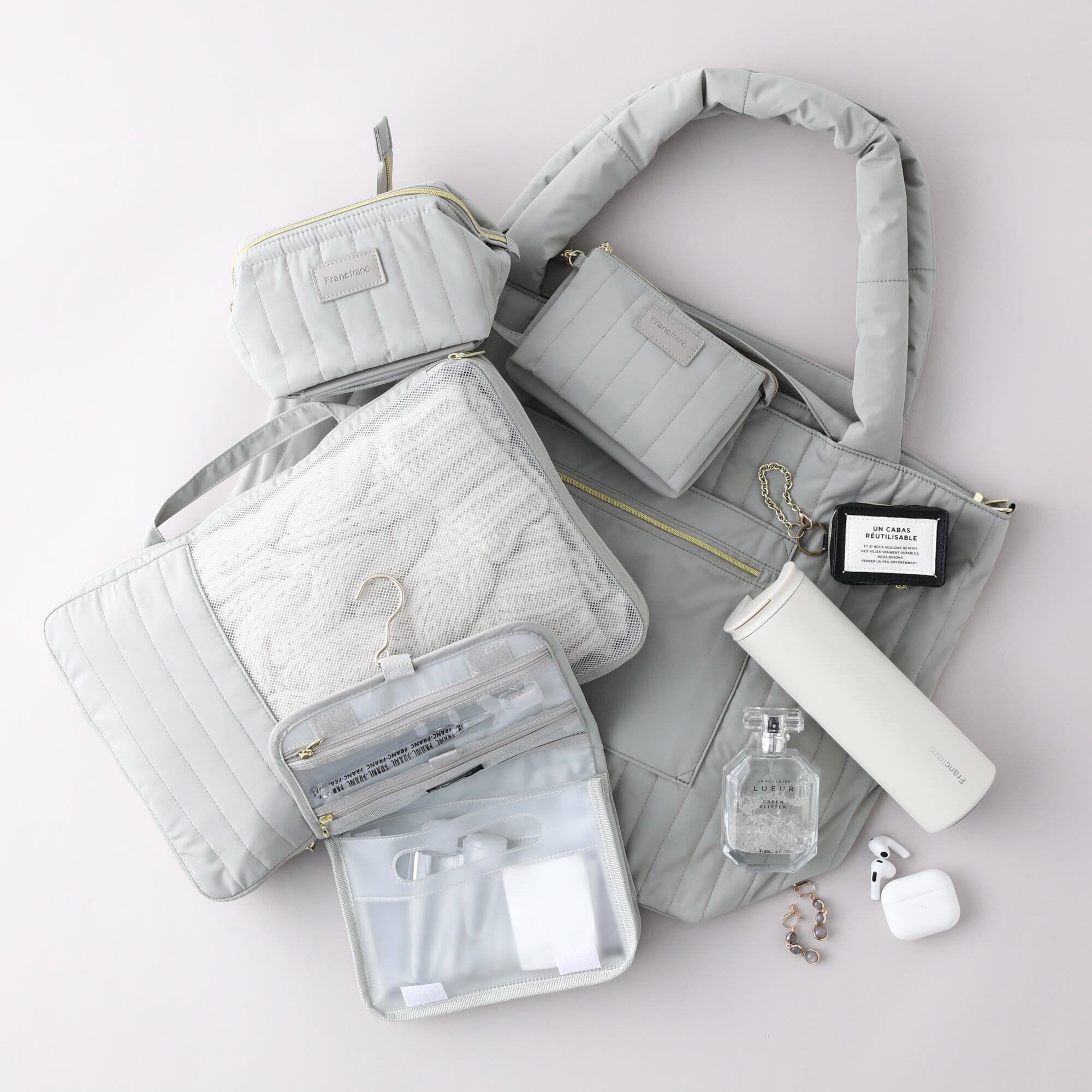 Quilting Compression Organizer Gray