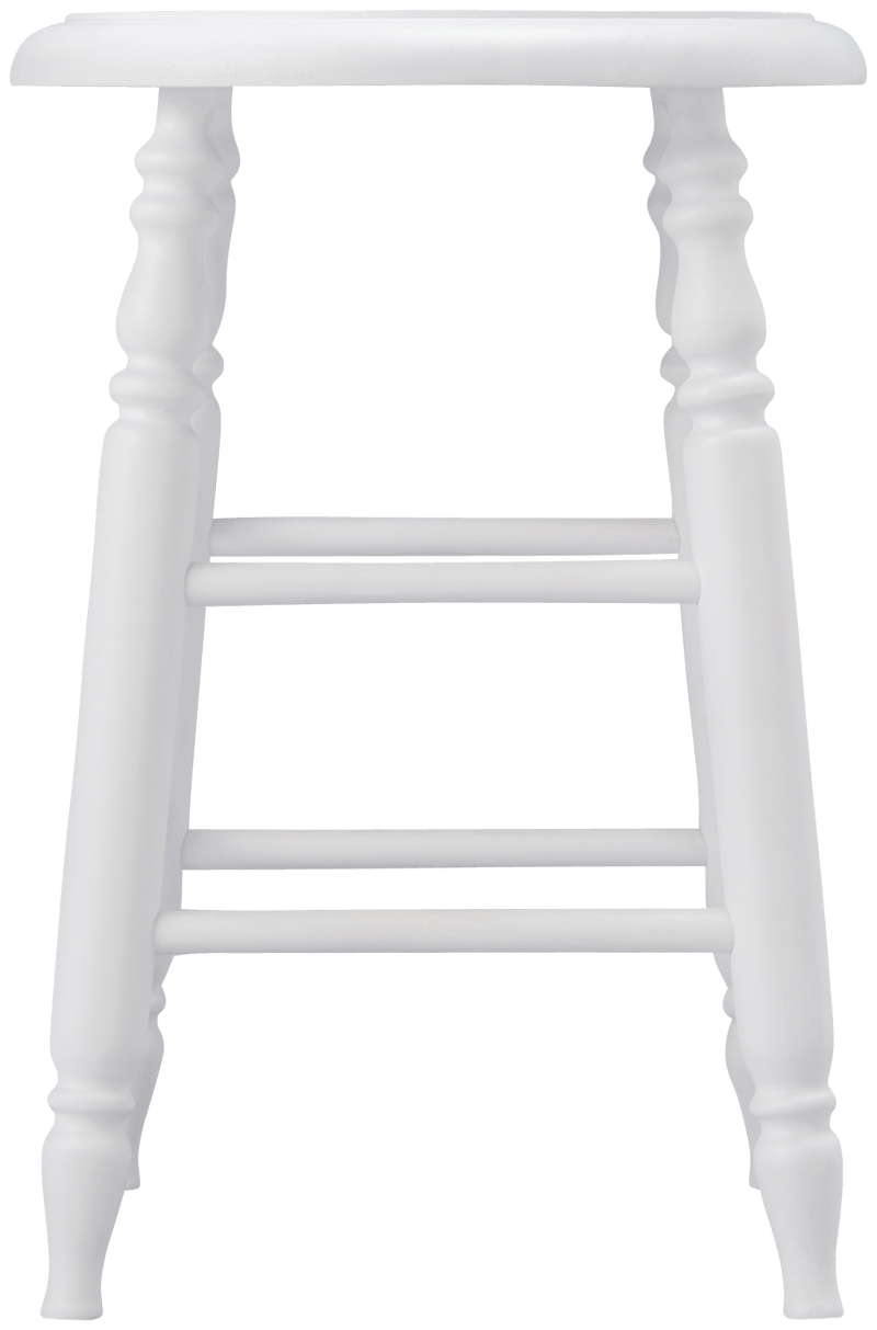 PRADO STOOL LOW WHITE (W310 × D310 × H450)