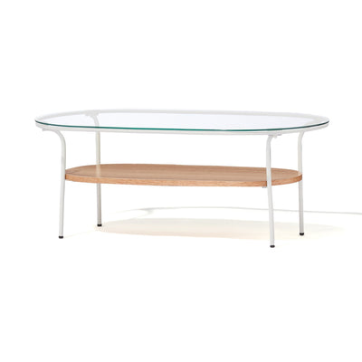 LEGATO COFFEE TABLE Large White x Natural (W950 x D500 x H370)