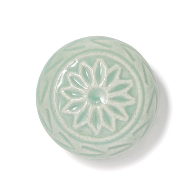 Knob Ceramic Sculpture Mint Green