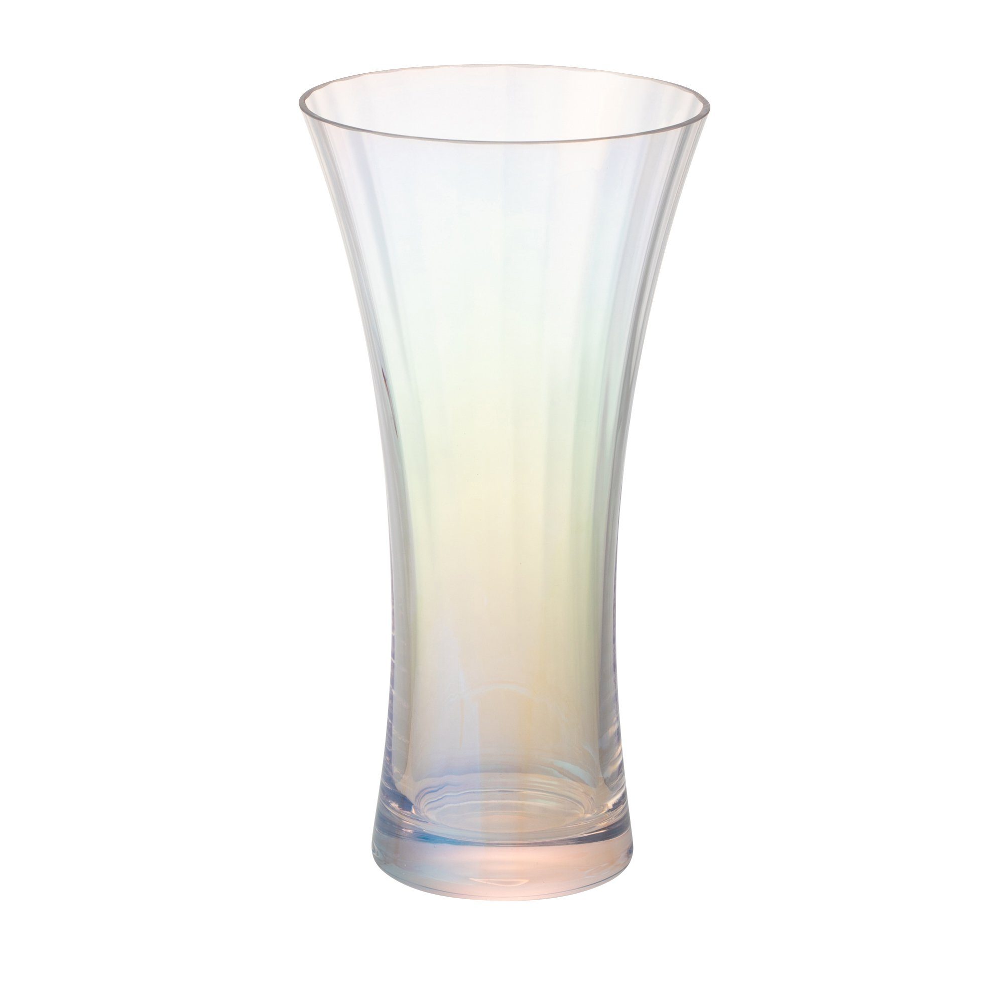 LUSTER FLOWER VASE MEDIUM CLEAR
