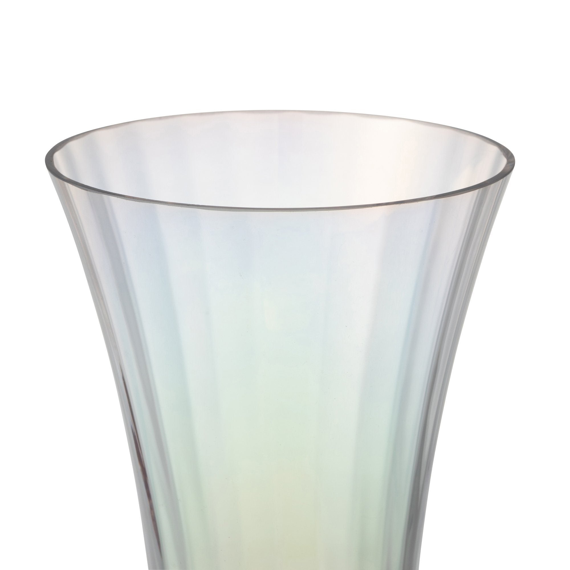 LUSTER FLOWER VASE MEDIUM CLEAR