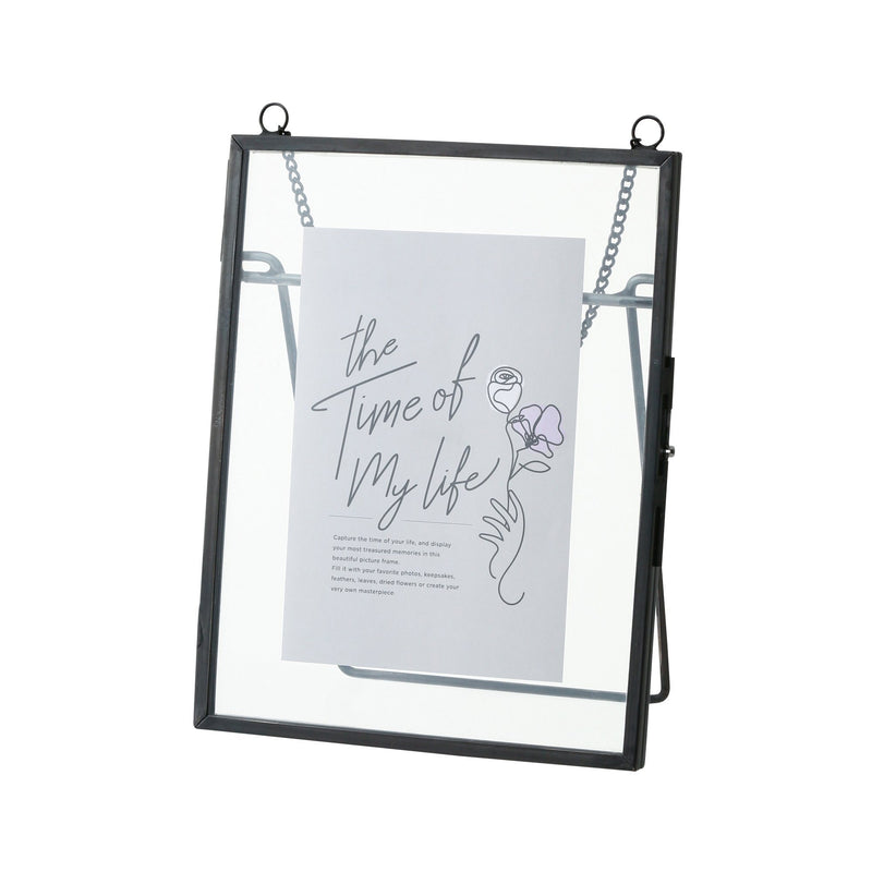 METAL GLASS FRAME Black