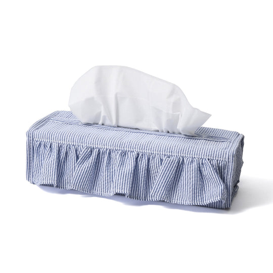 FRILL TISSUE COVER BLUE