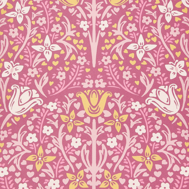 ANNA SUI REMOVABLE WALLPAPER FLOWER PINK