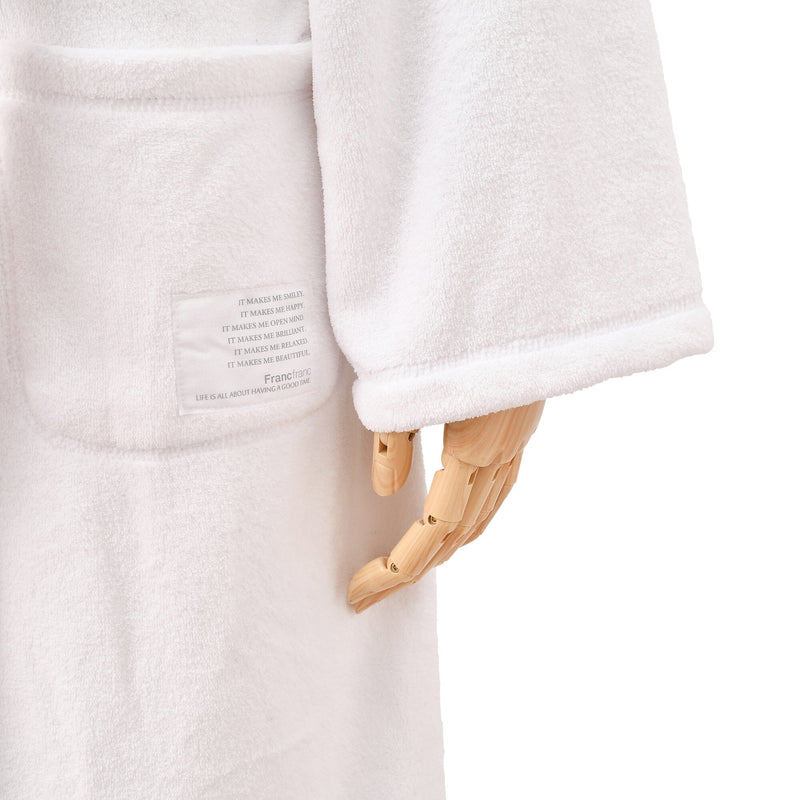 Quick Dry Bath Robe White