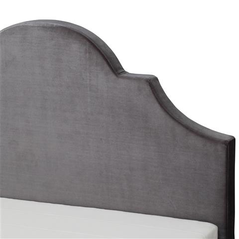 Brissa Bed Crown Double Gray  (A) W1485 x D2085 x H1255mm