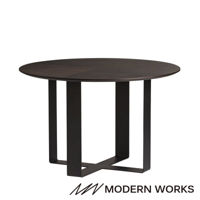 PROFONDO DINING TABLE Dark Brown (A) (W1200×D1200×H735)